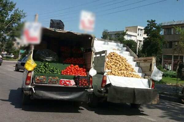 خودروهای میوه‌فروش میدان هفت‌باغ توقیف می‌شوند