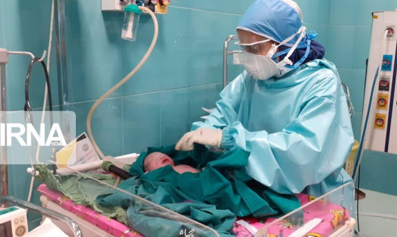 تولد نوزاد سالم از مادر کرونایی در آی‌سی‌یو
