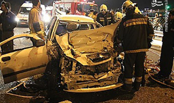 تصادف در بلوار هوانیروز کرمان 5 کشته برجا گذاشت
