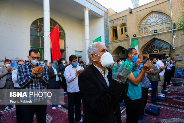 برگزاری نماز فقط در فضای باز و با رعایت فاصله‌
