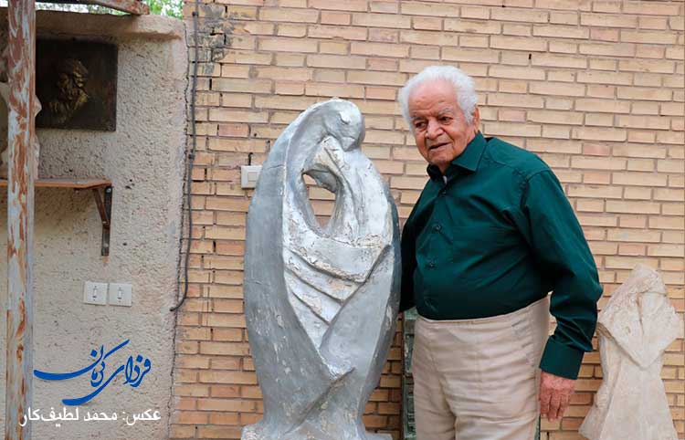 مجسمه‌ساز پیشکسوت کرمانی موزه‌ای برای نمایش آثارش ندارد