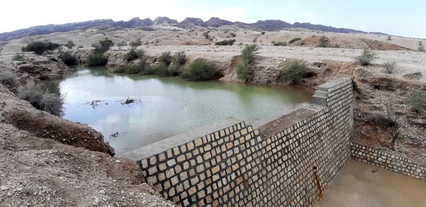 آبگیری ۷۵ میلیون مترمکعبی سازه‌های آبخیزداری جنوب کرمان