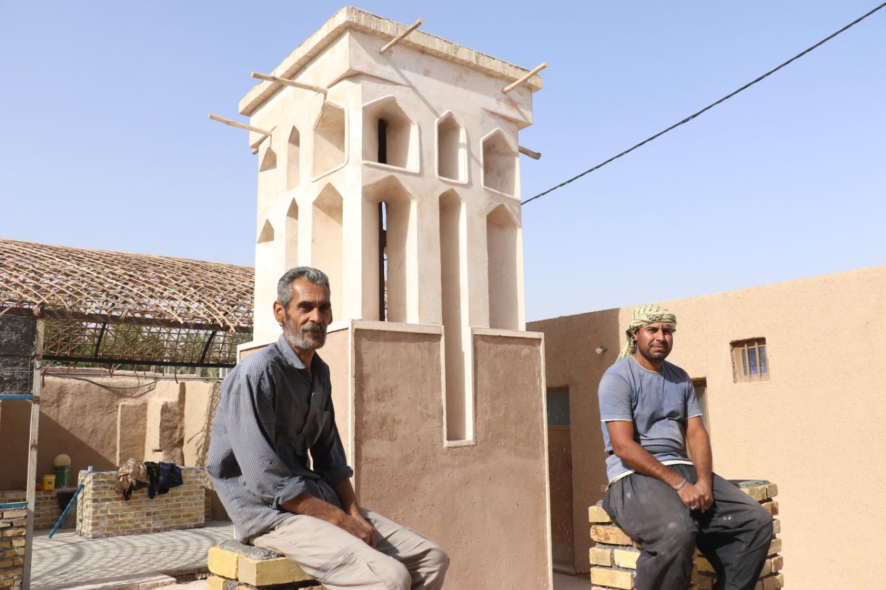 ساخت بادگیر نو پس از ۱۰۰ سال در شهداد