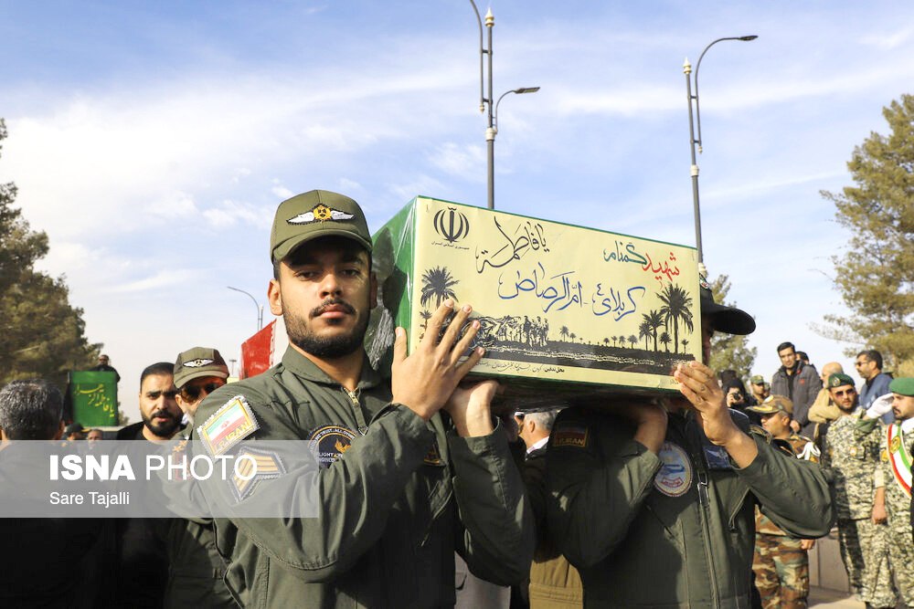  مراسم استقبال از پیکر ۹ شهید گمنام در کرمان 