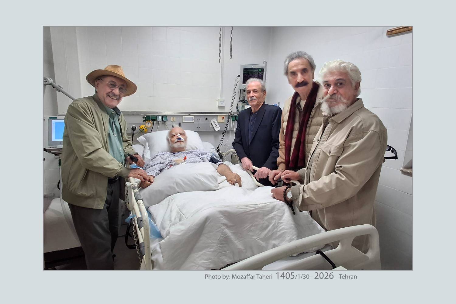  حال علی خسروی هنرمند کرمانی رو به بهبود است