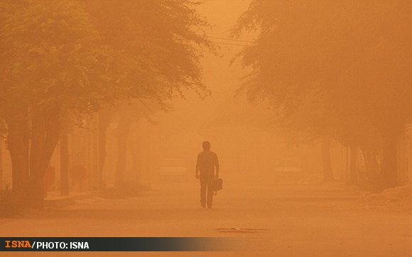 گرد و غبار شدید در کرمان
