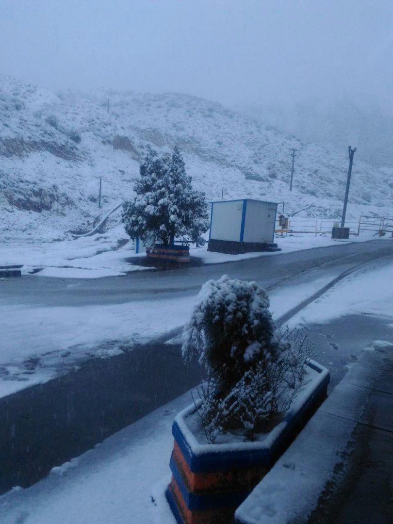 برف بهاری در کرمان!