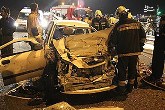 تصادف در بلوار هوانیروز کرمان 5 کشته برجا گذاشت
