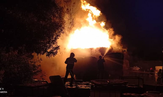کارخانۀ ریسندگی کرمان در آتش سوخت