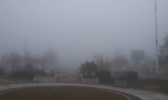 مه‌گرفتگی دیدافقی در کرمان را به 100 متر کاهش داد