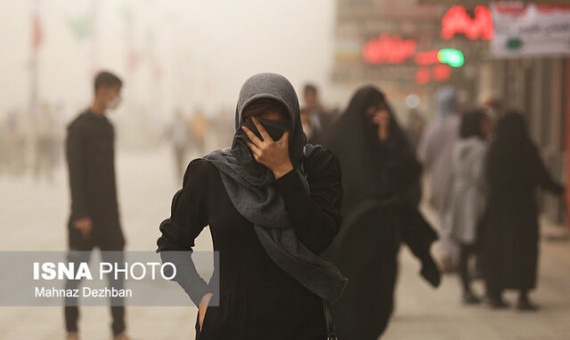 وزش باد شدید و گرد و خاک در کرمان