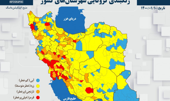  روند کرونا در رفسنجان افزایشی است