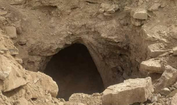 کشف تونل باستانی در منطقۀ خنامان 