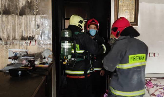 آتش‌سوزی منزل مسکونی در کرمان یک مصدوم بر جا گذاشت