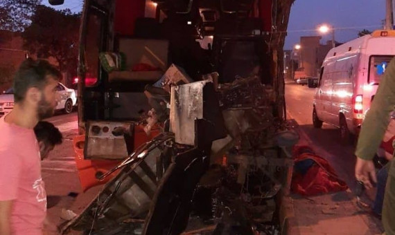 تصادف اتوبوس و کامیون یک کشته برجای گذاشت