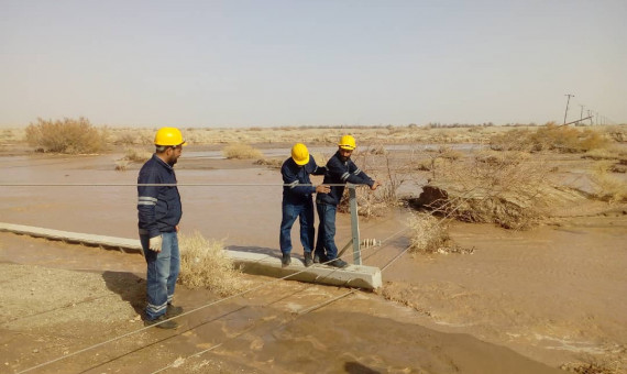   برق روستاهای سیل‌زده در جنوب استان وصل است