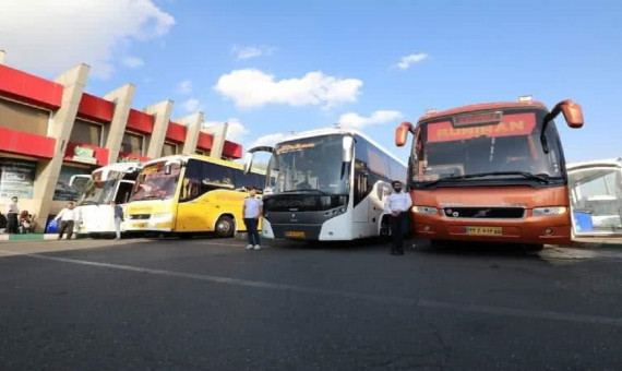 نرخ کرایه اتوبوس‌های برون‌شهری ۲۰ درصد ارزان شد