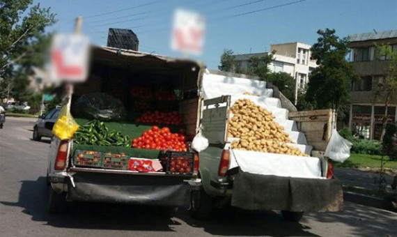 خودروهای میوه‌فروش میدان هفت‌باغ توقیف می‌شوند