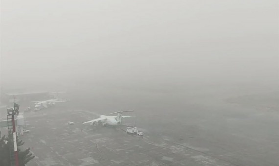 مه‌گرفتگی 2 پرواز فرودگاه کرمان را به تاخیر انداخت