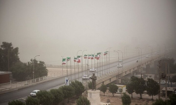 باد با سرعت ۷۲ کیلومتر شهربابک را درنوردید