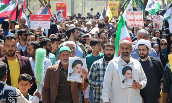 مراسم راهپیمایی روز جهانی قدس در کرمان برگزار شد