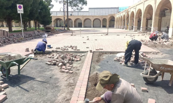 پیاده راهسازی میدان ارگ تا نیمۀ شهریورماه به پایان میرسد