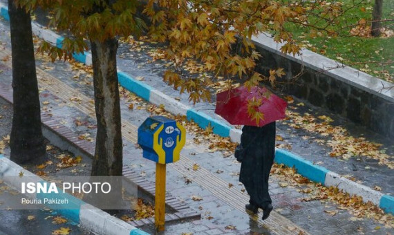 هشدار زرد رگبار باران و وزش تندباد برای برخی مناطق استان