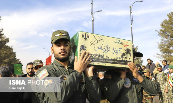  مراسم استقبال از پیکر ۹ شهید گمنام در کرمان 