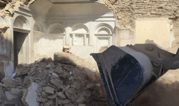 تخریب یک خانۀ تاریخی در محلهشهر کرمان