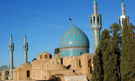 اتمام مرمت گنبد آرامگاه شاه نعمت الله ماهان 