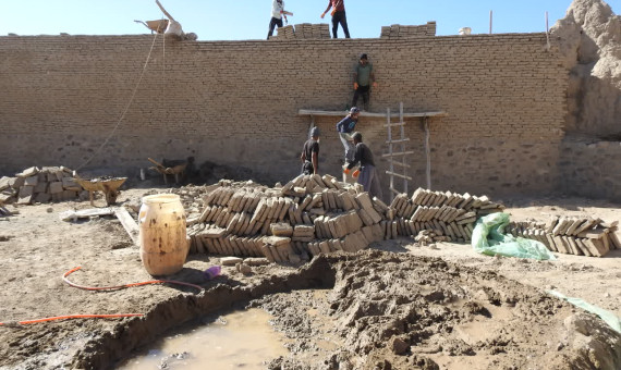  مرمت قلعه تاریخی گلاشگرد شهرستان فاریاب