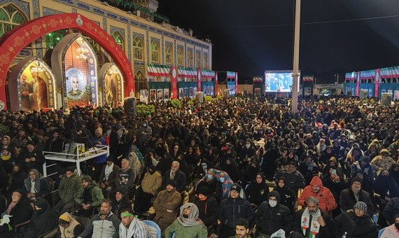 با حضور پرشور مردم مراسم ششمین سالگرد شهادت سردار سلیمانی برگزار شد