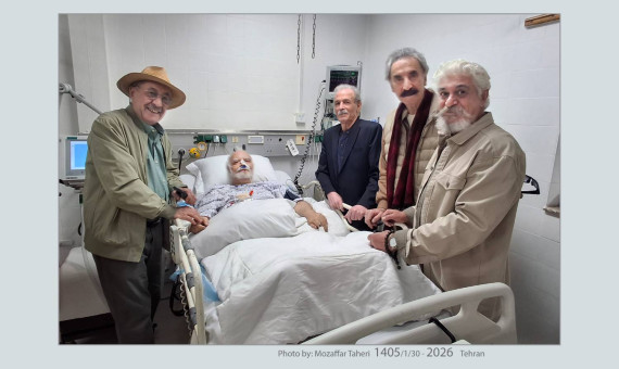  حال علی خسروی هنرمند کرمانی رو به بهبود است