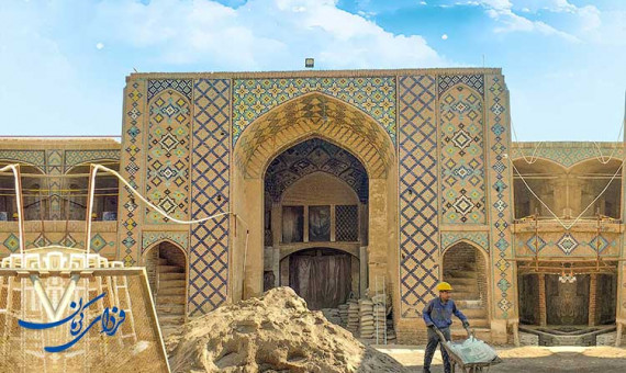 مرمت کاروانسرای وکیل کرمان شهریورماه تمام می‌شود