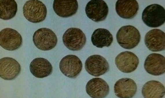 کشف 8 سکۀ ساسانی از یک قبرستان قدیمی در بم