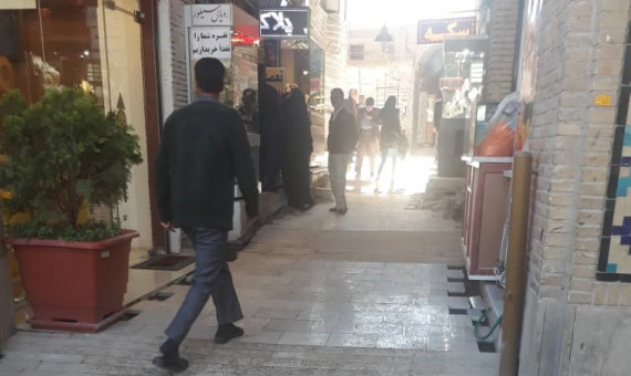 بازار تاریخی حاج‌آقاعلی کرمان کاملا کف‌‌سازی شد