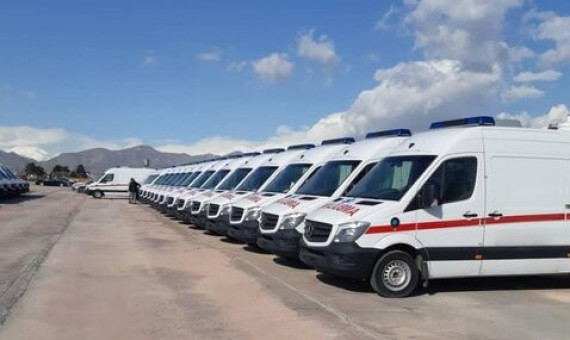 ترخیص فوری ۵۰ آمبولانس برای امدادرسانی به بیماران کرونا