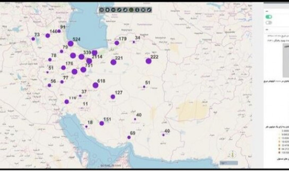 5 استان بیش‌ترین سرعت ابتلا به کرونا را دارند