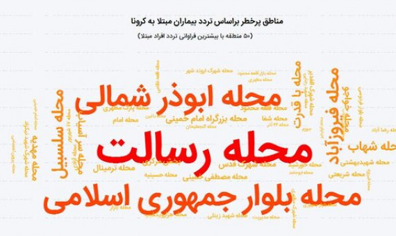 محدوده‌های رسالت، بلوار جمهوری و ابوذر شمالی پرخطرند